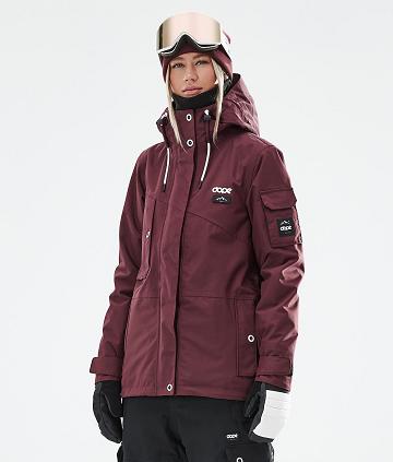 Dope Adept W 2021 Snowboardjacken Damen Bordeaux | CH1672AP