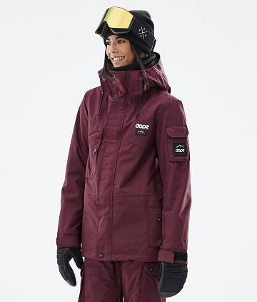 Dope Adept W Don Snowboardjacken Damen Bordeaux | CH1670OR