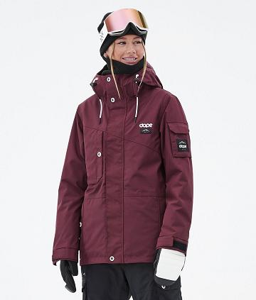 Dope Adept W Skijacken Damen Bordeaux | CH1518DN