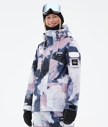 Dope Adept W Snowboardjacken Damen Blau Mehrfarbig | CH1678JJ