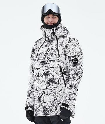 Dope Akin 2021 Snowboardjacken Herren Weiß Schwarz | CH2323EX