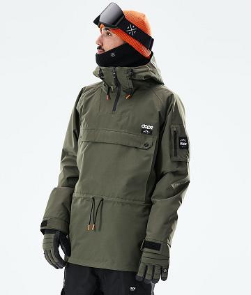 Dope Annok 2021 Snowboardjacken Herren Olivgrün Grün Schwarz | CH2316PQ