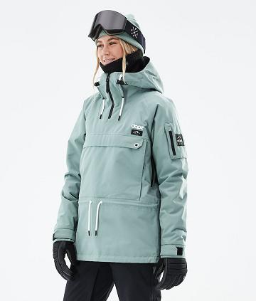 Dope Annok W 2021 Snowboardjacken Damen Grün | CH1636QZ