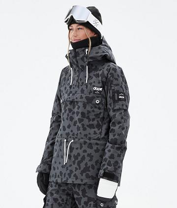 Dope Annok W Dots Skijacken Damen Schwarz | CH1465SO