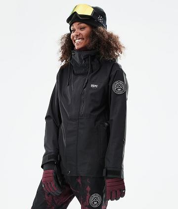 Dope Blizzard W Full Zip 2021 Snowboardjacken Damen Schwarz | CH1605CE