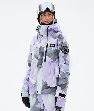 Dope Blizzard W Full Zip Blot Snowboardjacken Damen Lila | CH1602LH