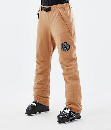 Dope Blizzard W Ski Hosen Damen Khaki Gelb | CH1766QZ