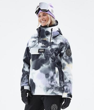 Dope Blizzard W Tiedye Skijacken Damen Schwarz Lila | CH1424VD