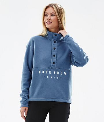 Dope Comfy W Fleece Damen Blau Grau | CH1217BC