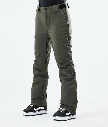 Dope Con W 2021 Snowboardhosen Damen Olivgrün Grün | CH1810LH