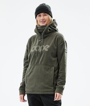 Dope Cozy II W 2021 Fleece Damen Olivgrün Grün | CH1198TV