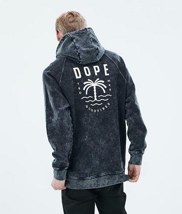 Dope Daily Palm Hoodie Herren Schwarz | CH2056TV