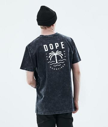 Dope Daily Palm T-shirts Herren Schwarz | CH2090DN