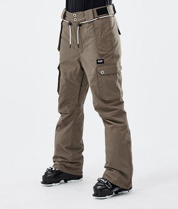 Dope Iconic W Ski Hosen Damen Kaffee | CH1734XF