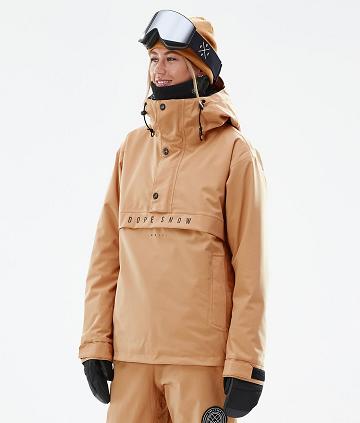 Dope Legacy W Snowboardjacken Damen Khaki Gelb | CH1577ZG