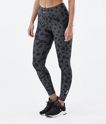 Dope Lofty Tech Dots Leggings Damen Schwarz | CH1263KI