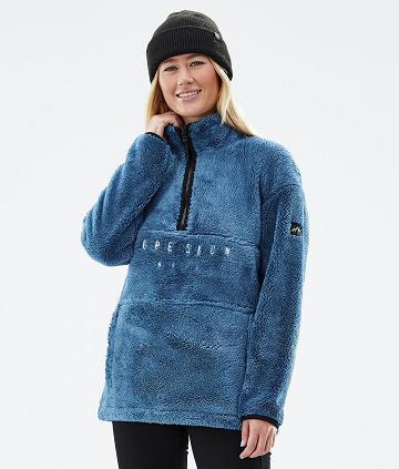 Dope Pile W Fleece Damen Blau Grau | CH1194QZ