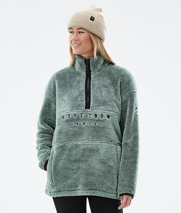 Dope Pile W Fleece Damen Grün | CH1190VD