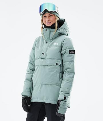 Dope Puffer W 2021 Snowboardjacken Damen Grün | CH1565IS