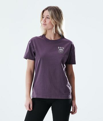 Dope Regular Palm T-shirts Damen Lila | CH1306OR