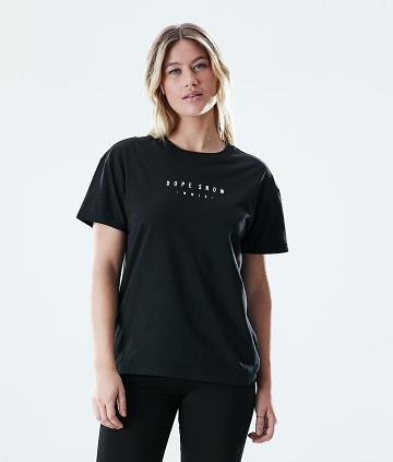 Dope Regular Range T-shirts Damen Schwarz | CH1303YU