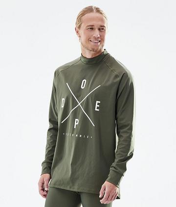 Dope Snuggle 2X-Up Funktionsshirt Herren Olivgrün Grün | CH2012DN