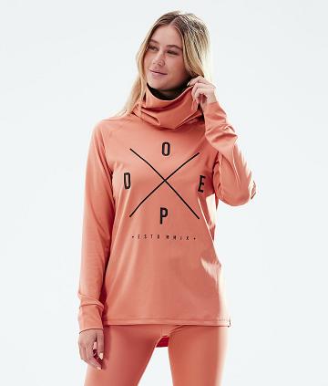 Dope Snuggle W 2X-Up Funktionsshirt Damen Orange | CH1183HK