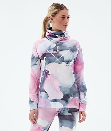 Dope Snuggle W 2X-Up Funktionsshirt Damen Rosa Mehrfarbig | CH1184JJ