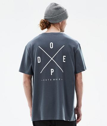 Dope Standard 2X-Up T-shirts Herren Blau | CH2084UT