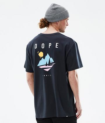 Dope Standard Pine T-shirts Herren Schwarz | CH2080EX