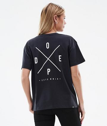 Dope Standard W 2X-Up T-shirts Damen Schwarz | CH1297MA