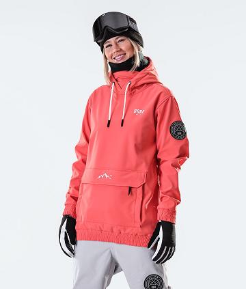 Dope Wylie W 10k Capital Snowboardjacken Damen Rot | CH1562TV