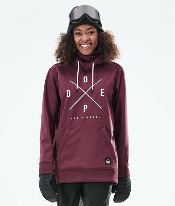 Dope Yeti W 10k Skijacken Damen Bordeaux | CH1367KI