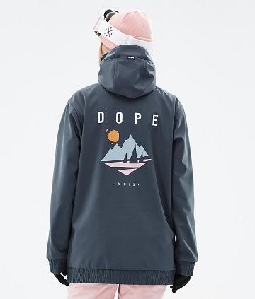 Dope Yeti W Pine Skijacken Damen Tiefesgrün Blau | CH1357IS