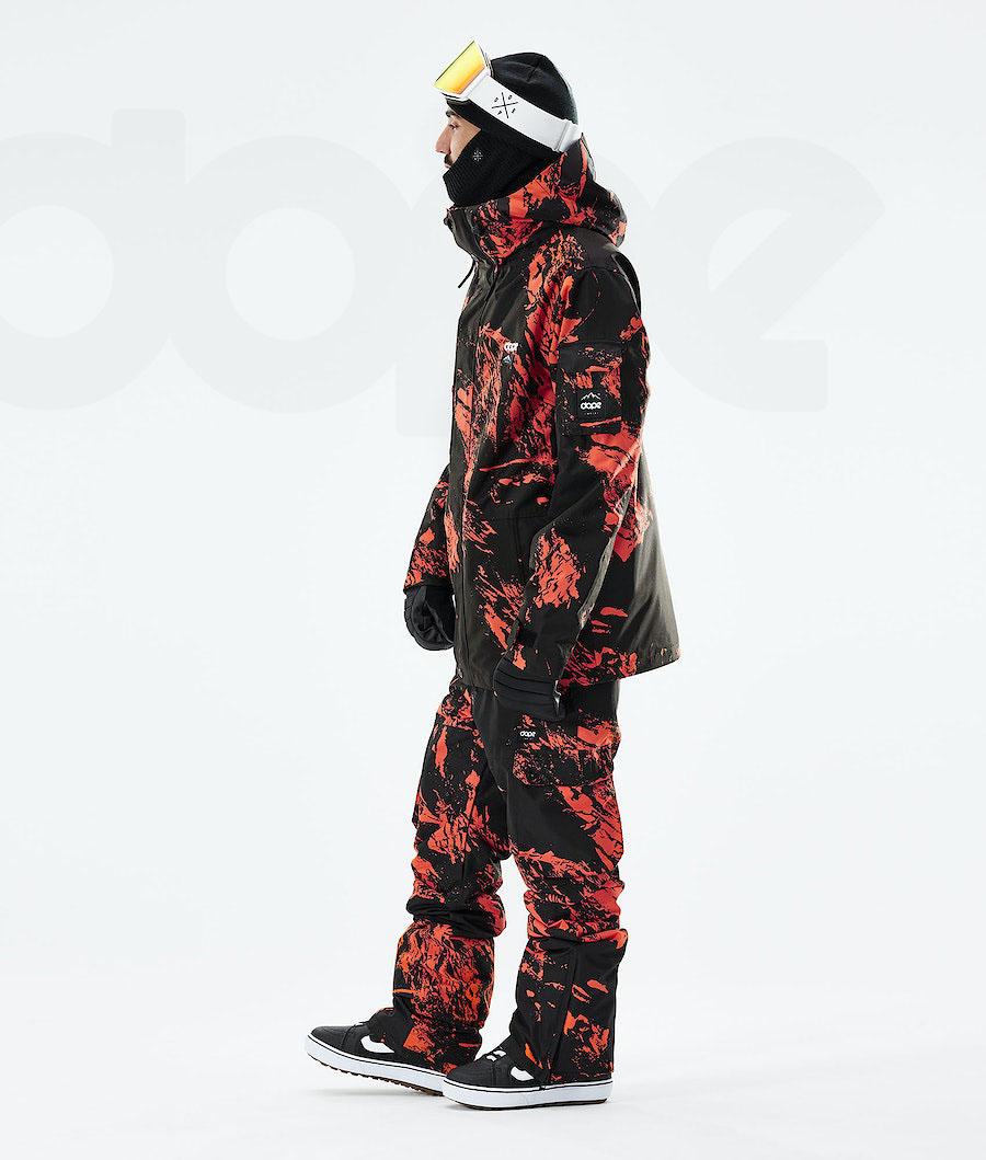 Dope Adept 2021 Paint Snowboardjacken Herren Orange | CH2341AP