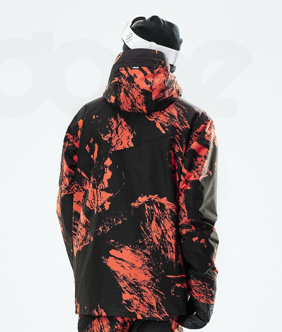 Dope Adept 2021 Paint Snowboardjacken Herren Orange | CH2341AP