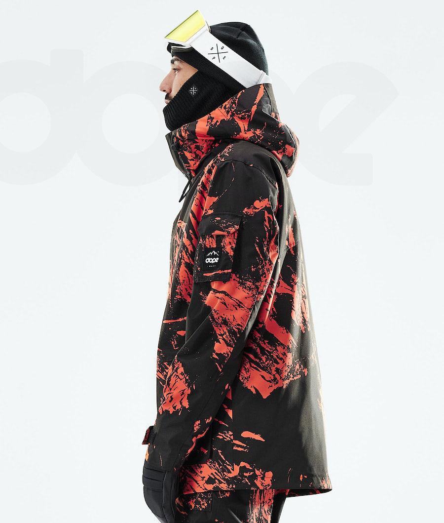 Dope Adept 2021 Paint Snowboardjacken Herren Orange | CH2341AP