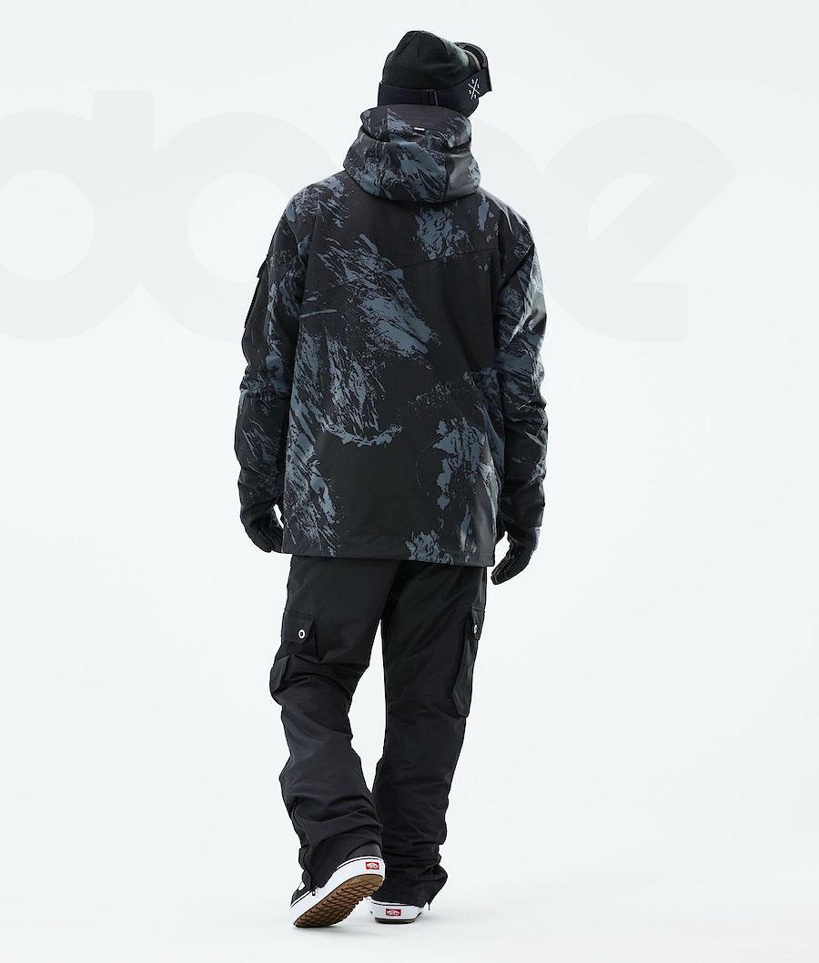 Dope Adept 2021 Paint Snowboardjacken Herren Blau | CH2342PQ