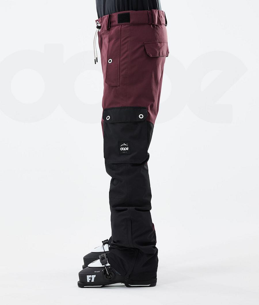 Dope Adept 2021 Ski Hosen Herren Bordeaux Schwarz | CH2470SO