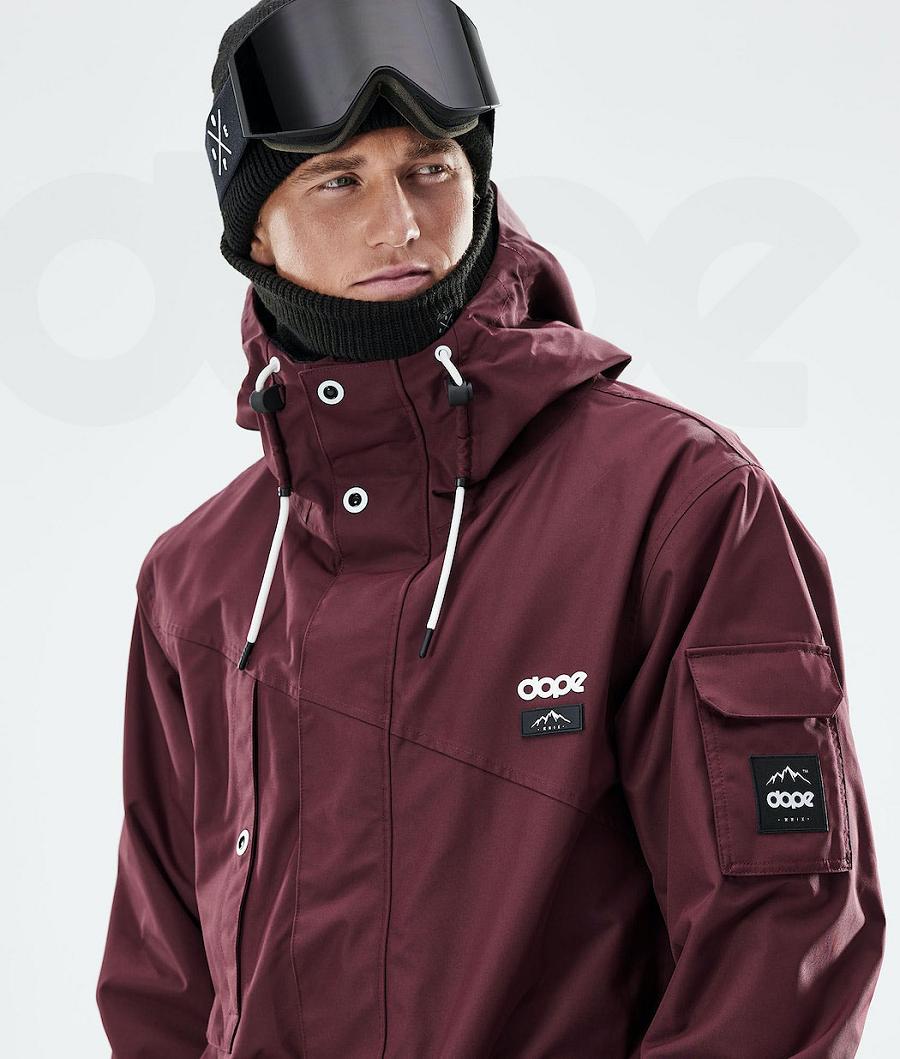 Dope Adept 2021 Snowboardjacken Herren Bordeaux | CH2343OR