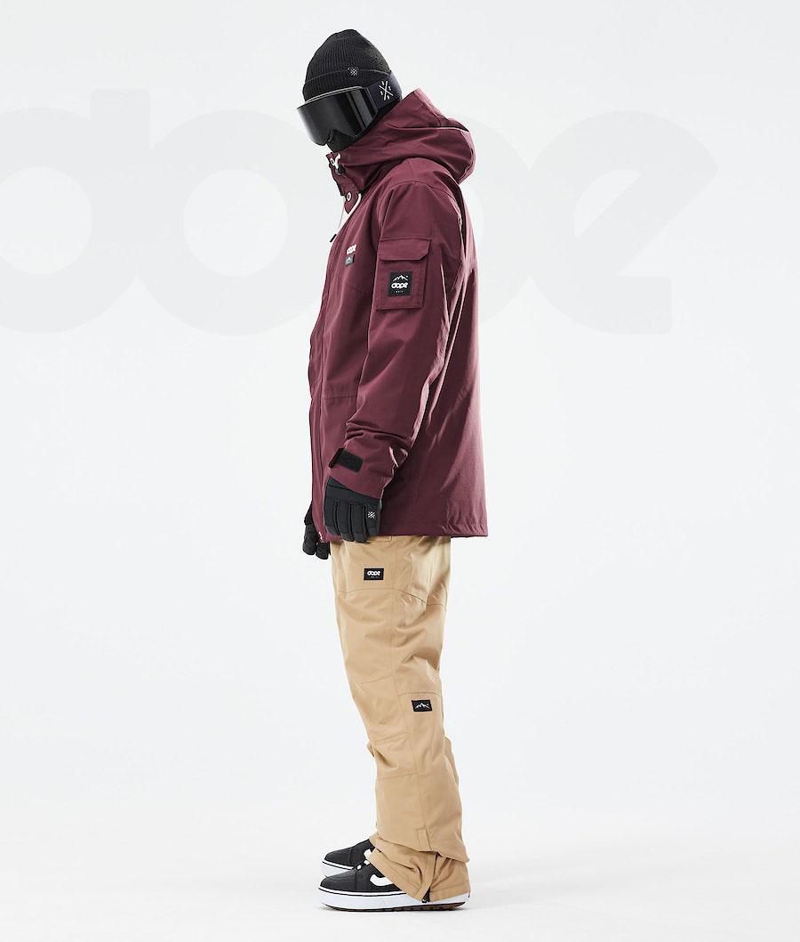 Dope Adept 2021 Snowboardjacken Herren Bordeaux | CH2343OR