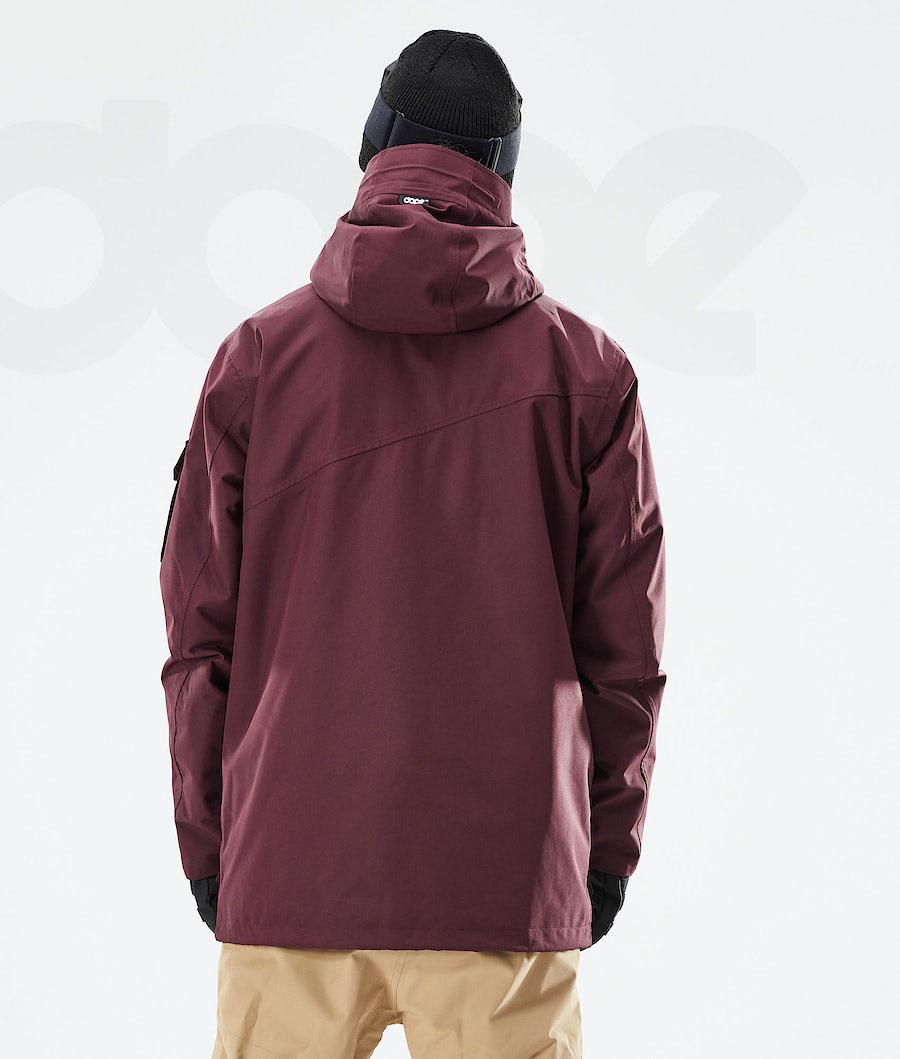 Dope Adept 2021 Snowboardjacken Herren Bordeaux | CH2343OR