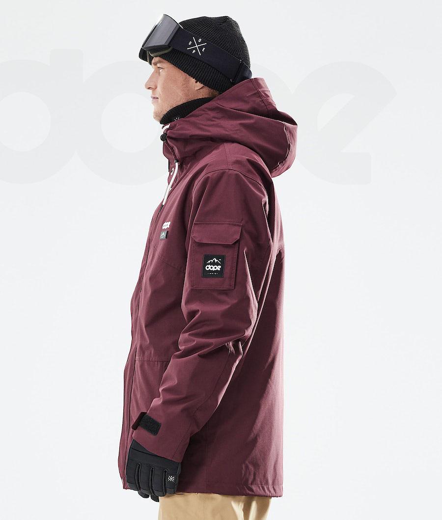 Dope Adept 2021 Snowboardjacken Herren Bordeaux | CH2343OR