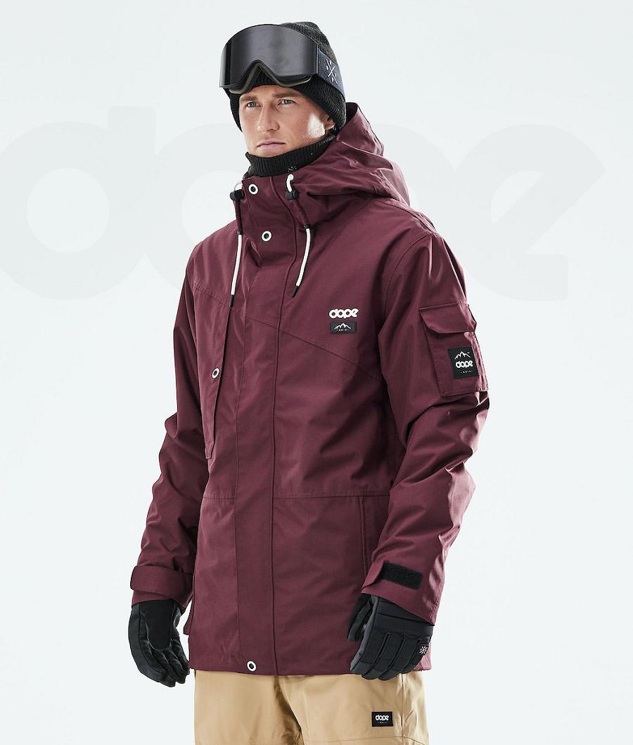 Dope Adept 2021 Snowboardjacken Herren Bordeaux | CH2343OR