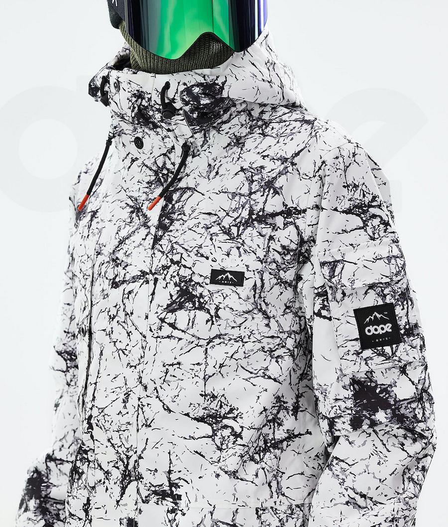 Dope Adept 2021 Snowboardjacken Herren Weiß Schwarz | CH2345UT