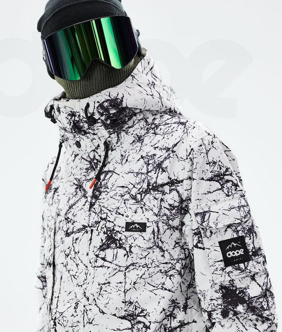 Dope Adept 2021 Snowboardjacken Herren Weiß Schwarz | CH2345UT