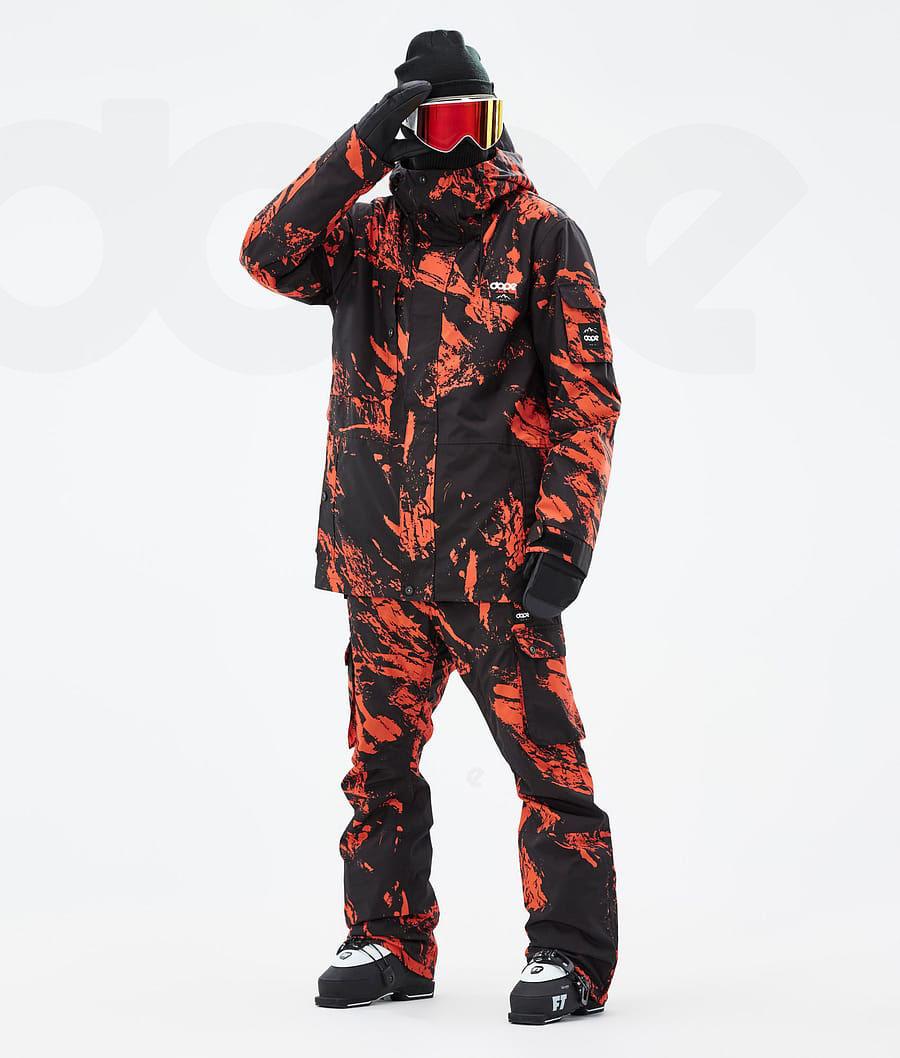 Dope Adept Paint Skijacken Herren Orange | CH2195FM