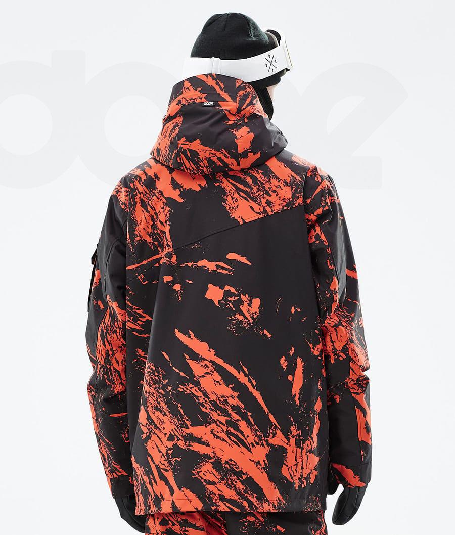 Dope Adept Paint Skijacken Herren Orange | CH2195FM