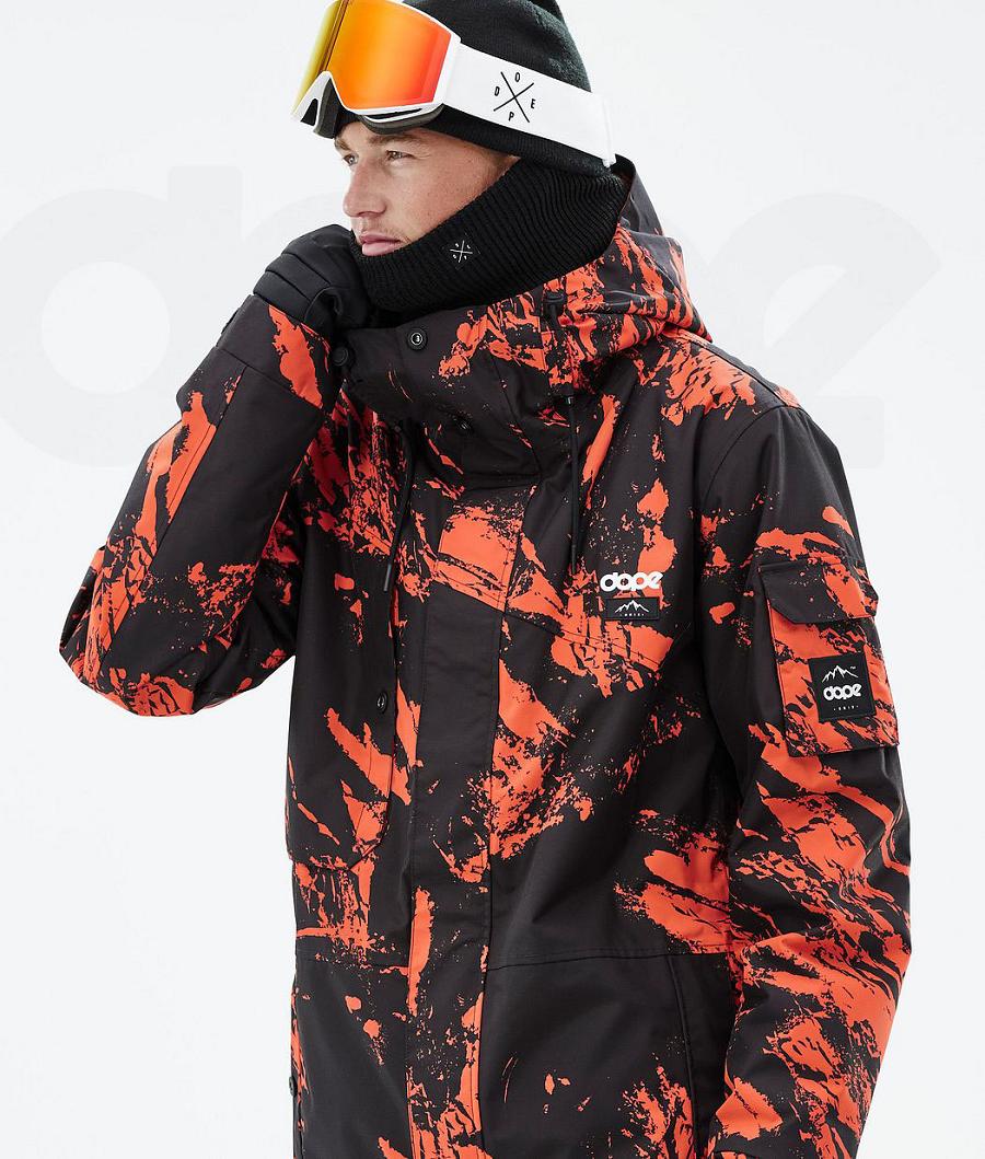 Dope Adept Paint Snowboardjacken Herren Orange | CH2338FM