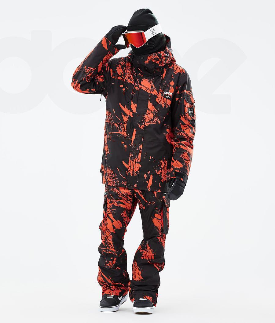 Dope Adept Paint Snowboardjacken Herren Orange | CH2338FM